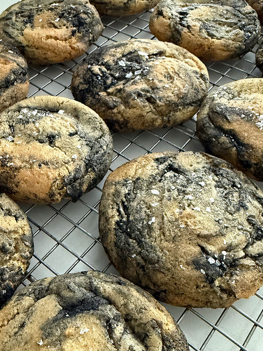 Steeped in Trouble – Black Sesame Earl Grey Cookie