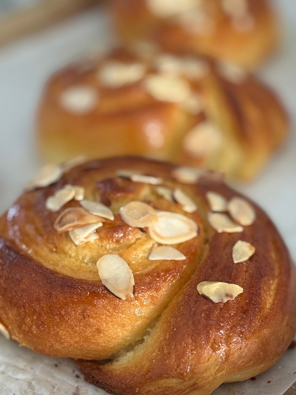 Almond Cream Brioche Buns