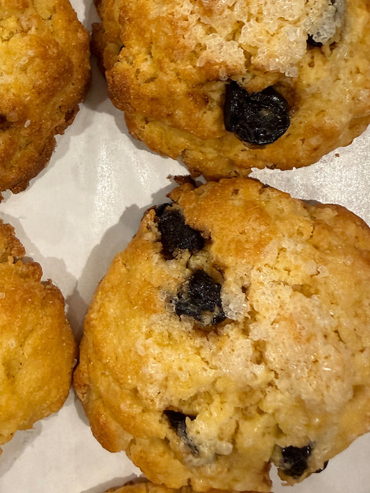 Cherry Bomb Cornmeal Scone
